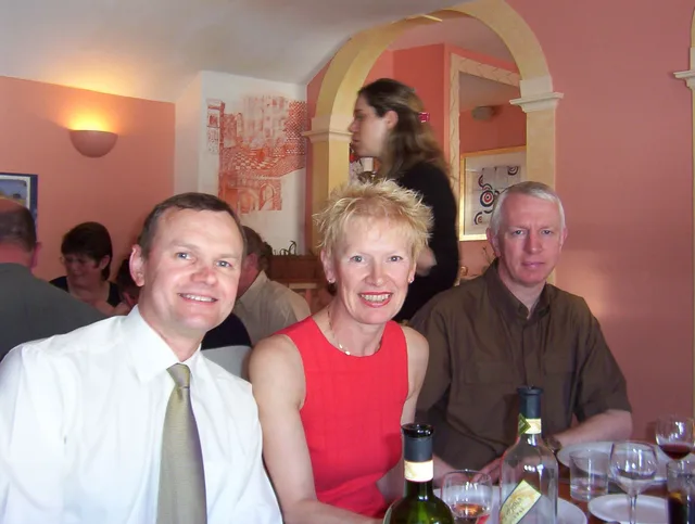 Pam and Iain at Nanny's 80th with Ian.
